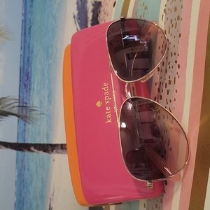 Like New Kate Spade Hello Sunshine Aviator Sunglasses